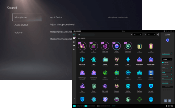 how to use a voice changer on ps5