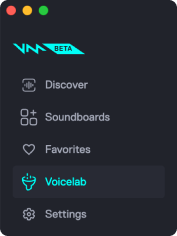 Voicelab menu