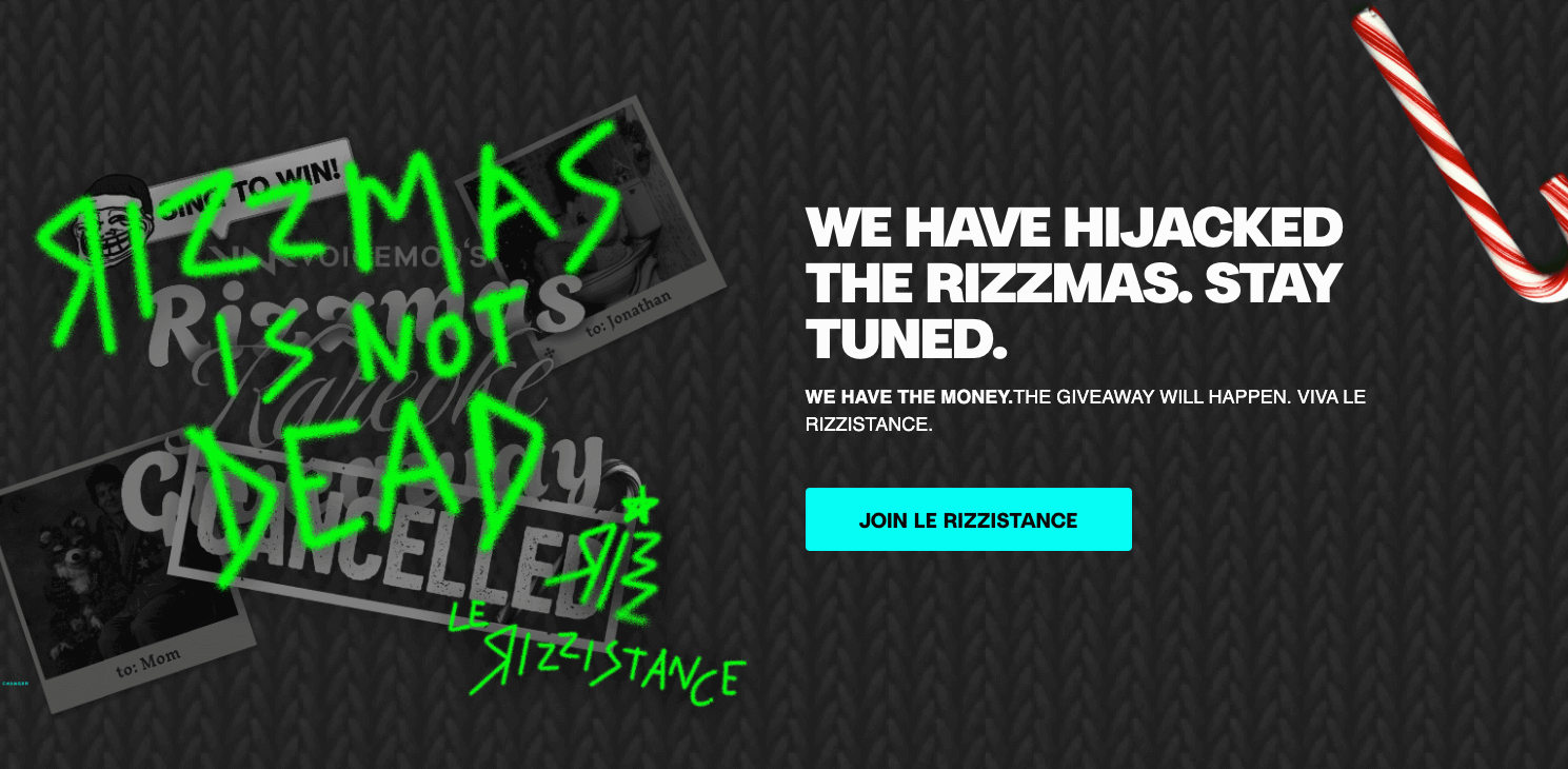 Rizzmas 50% Offer And Giveaways 