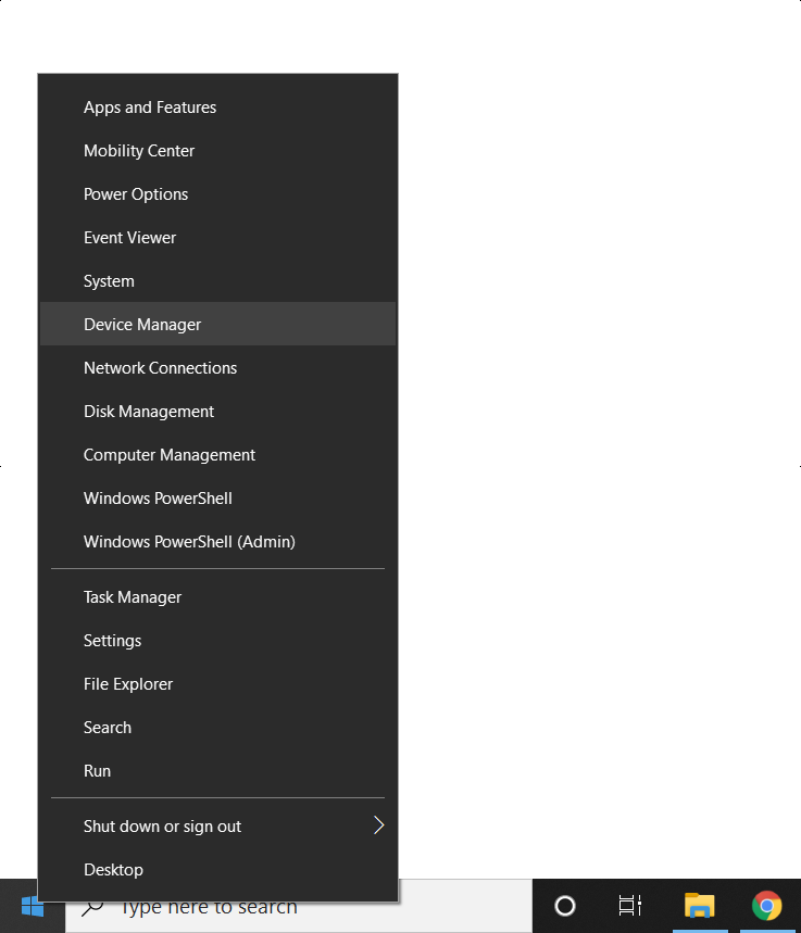 Select Device Manager